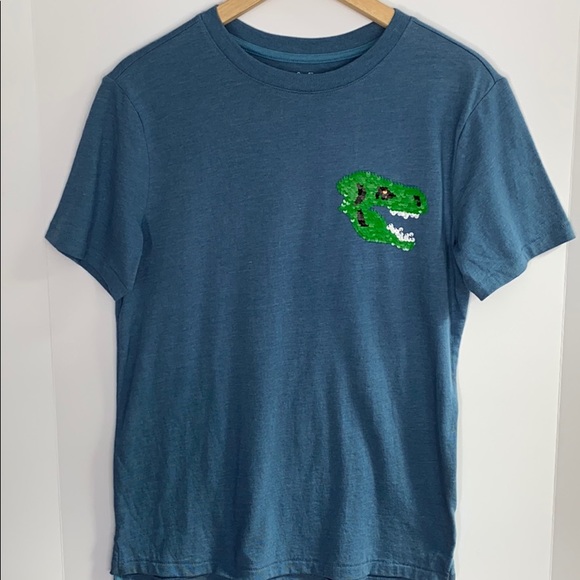 Cat & Jack Other - 2/$15 Cat & Jack Sequin Dinosaur Tee